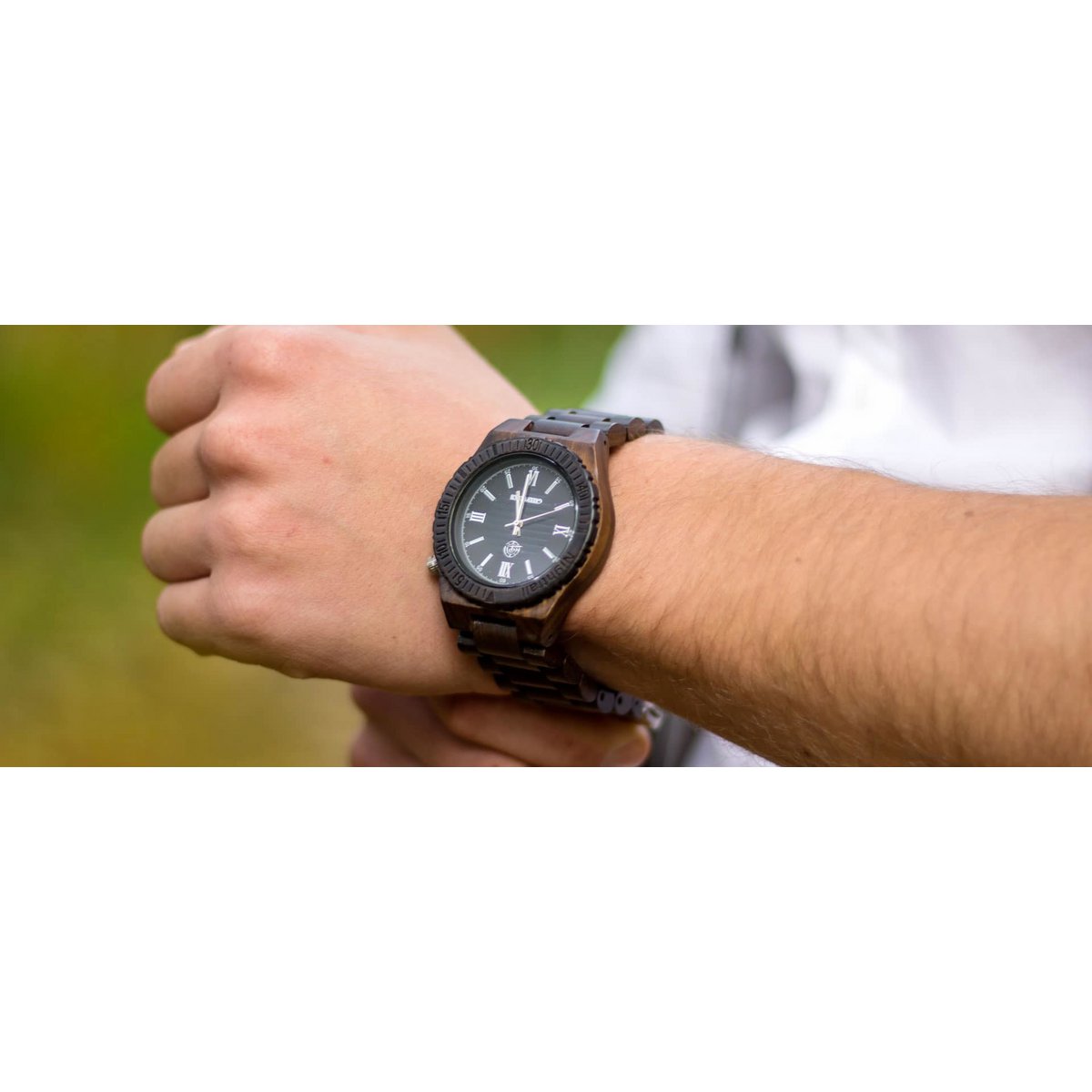 Greenwatch | Nightfall | Houten Horloge Heren | Ebbenhout