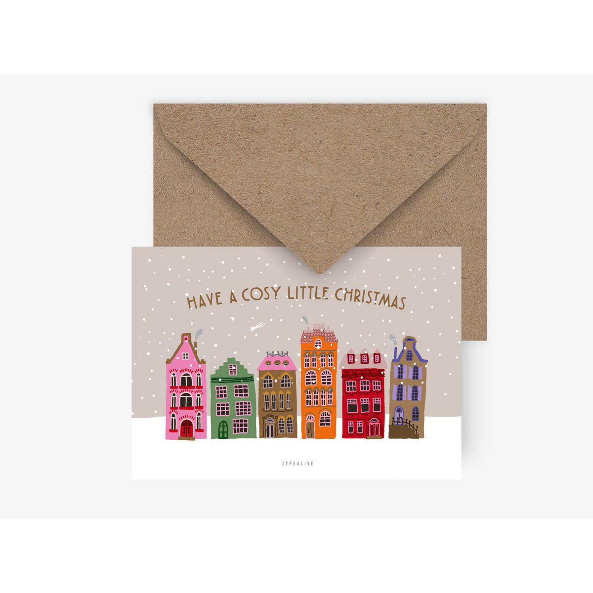 Postkarte / Christmas Houses