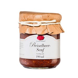 Cranberry mosterd in een glas 190ml vegan