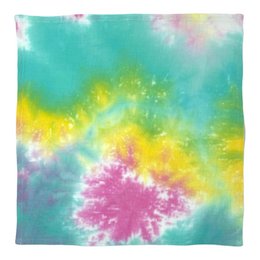 Pink and yellow tie and dye napkin - Grapefruit - Set of 2
