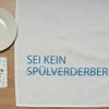 Witte theedoek, NIET SPAANS VAATWASSER, bonnie blauw