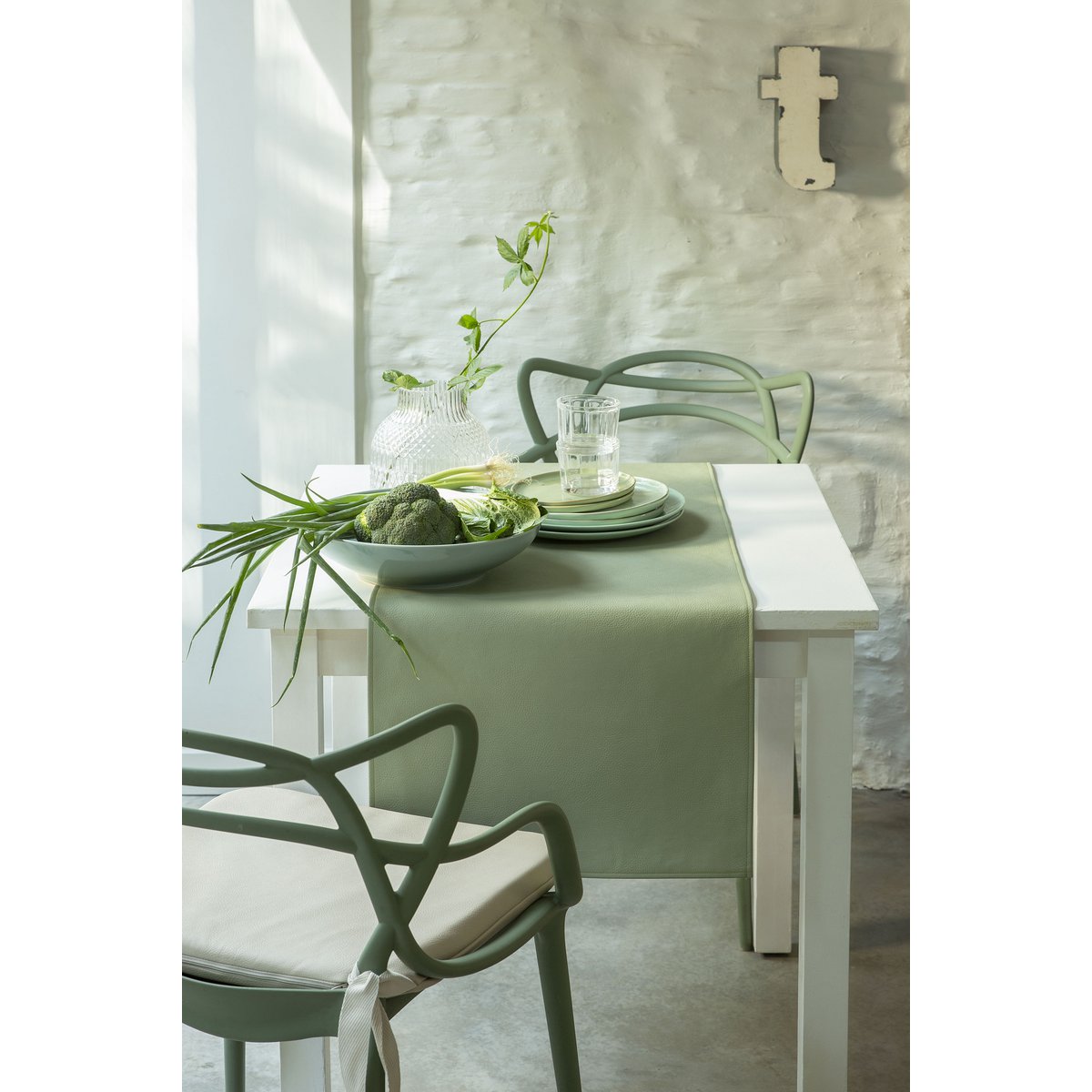Chemin de table Monaco | aspect cuir | 45x140cm