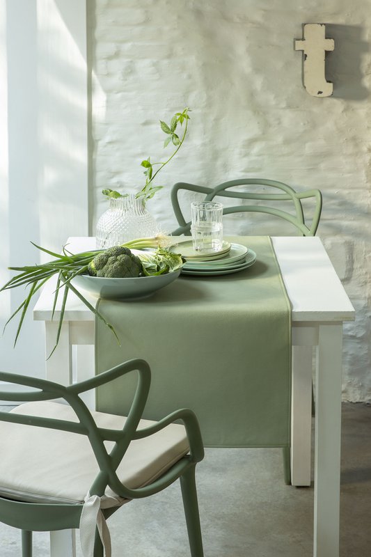 Chemin de table Monaco | aspect cuir | 45x140cm