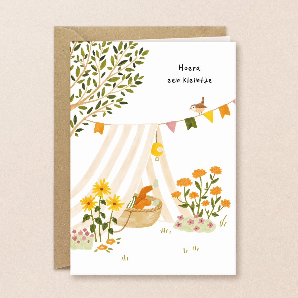 Jardín de tarjetas de bebé - Hola pequeño