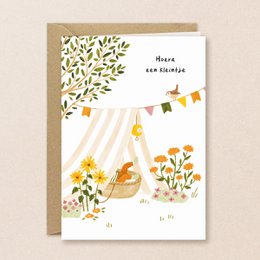 Jardín de tarjetas de bebé - Hola pequeño