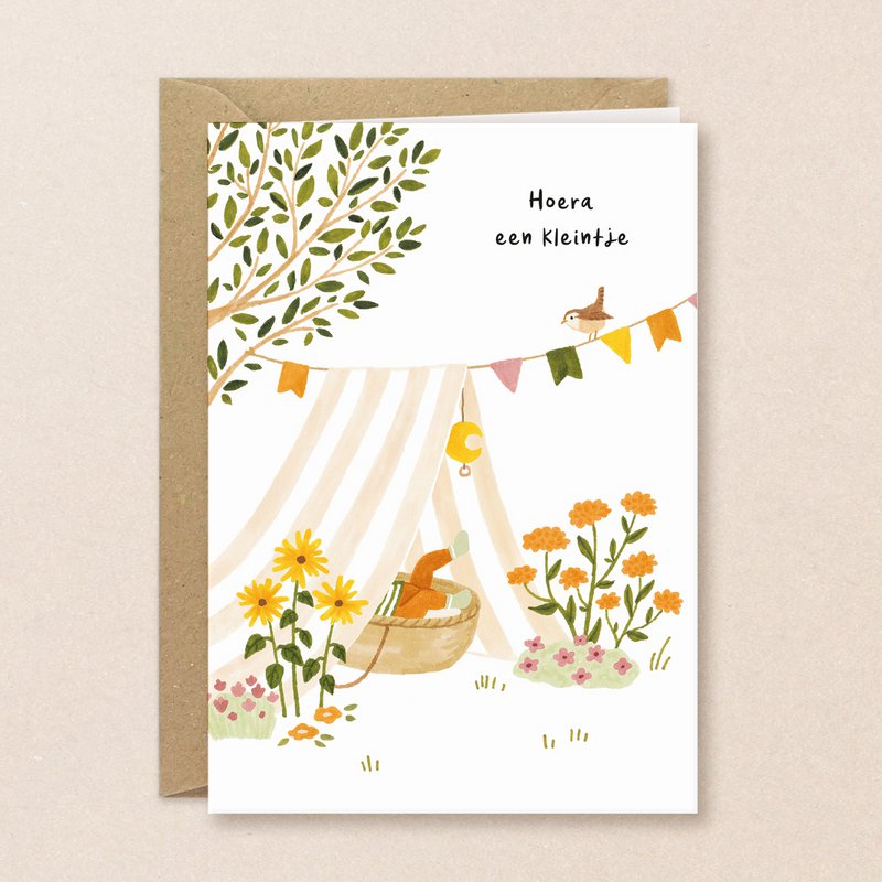 Jardín de tarjetas de bebé - Hola pequeño