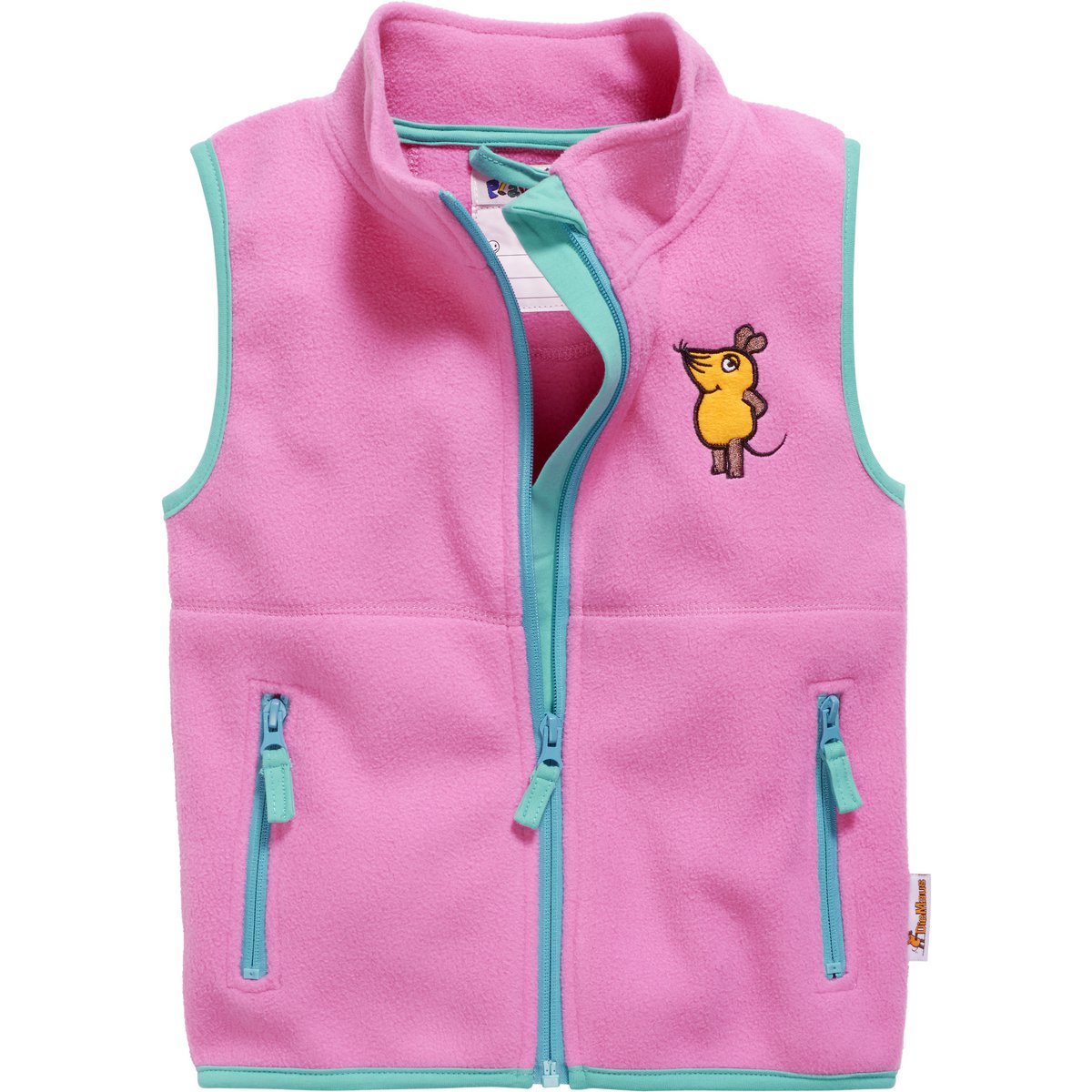 Fleeceweste DIE MAUS - pink