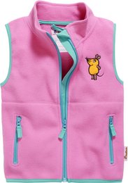 Fleeceweste DIE MAUS - pink