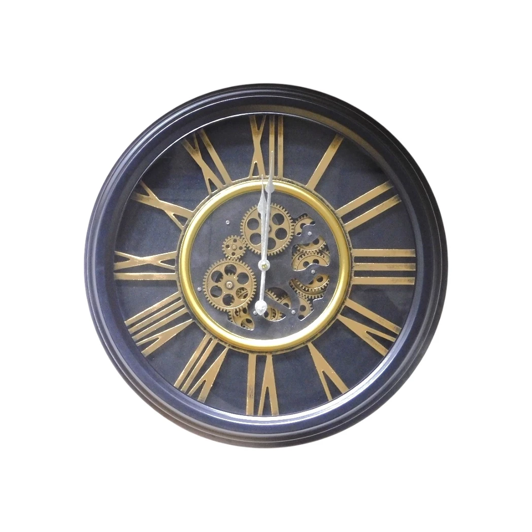 Klok met Romeinse cijfers – 53 cm – Rond – Metaal
