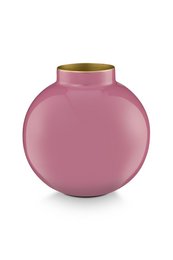 Vase Metal Pink 17cm