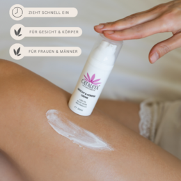 GESICHT & KÖRPER CREME mit CBD Öl, Weihrauch und Aloe Vera | Parfümfrei, Silikonfrei, BIO & VEGAN 50ml
