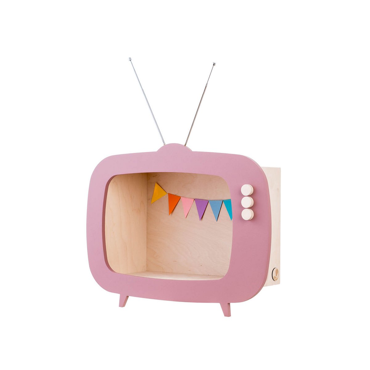TV-plank „Teevee” oudroze