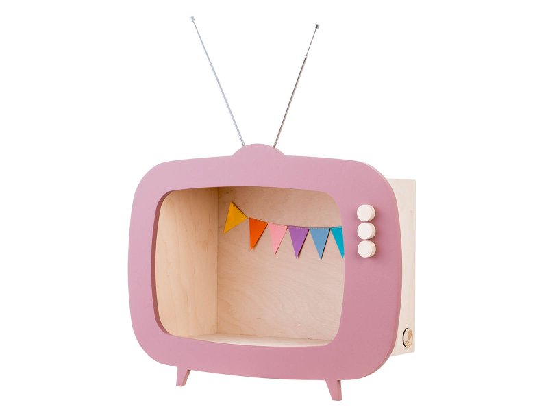 TV shelf „Teevee” dusty pink