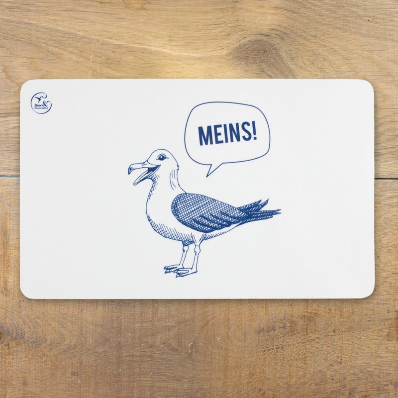 Planche à petit-déjeuner en mélamine avec inscription « Mine ! »