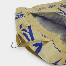 SUIT BAG | Environmentally friendly garment bag in beige-blue