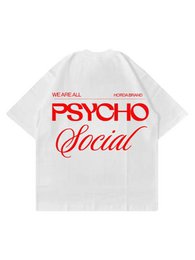 T-Shirt Bianca 220gr Oversize Cotone Made in Italy - Psycho