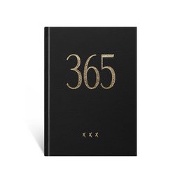 Notesbog / Dagbog 365 | A5 | Sort