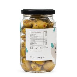 Grilled Green Organic Olives - six pack