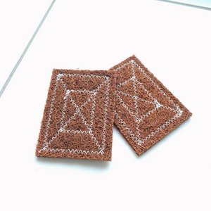 Kokosvezel schuurspons set van 2