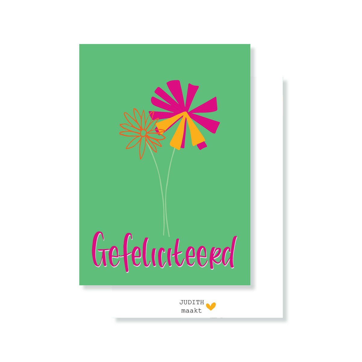 Kaart - Gefeliciteerd