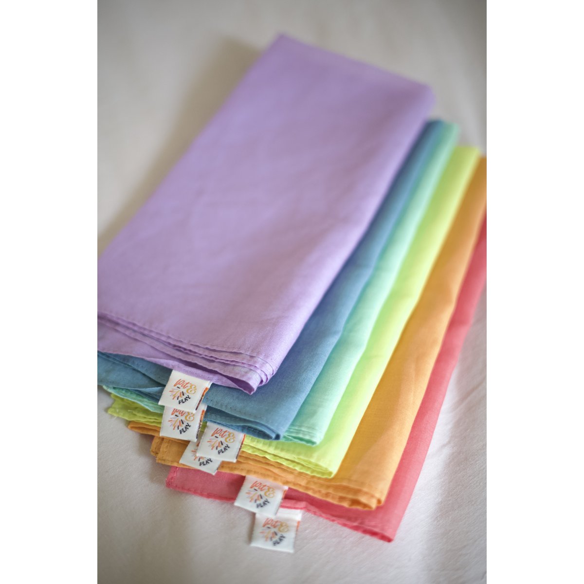 Speel katoen 48x48cm 1 PCS PlaySilk / Spieletuch
