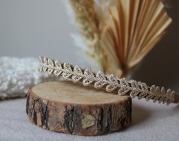 Diadème fleurs d'or