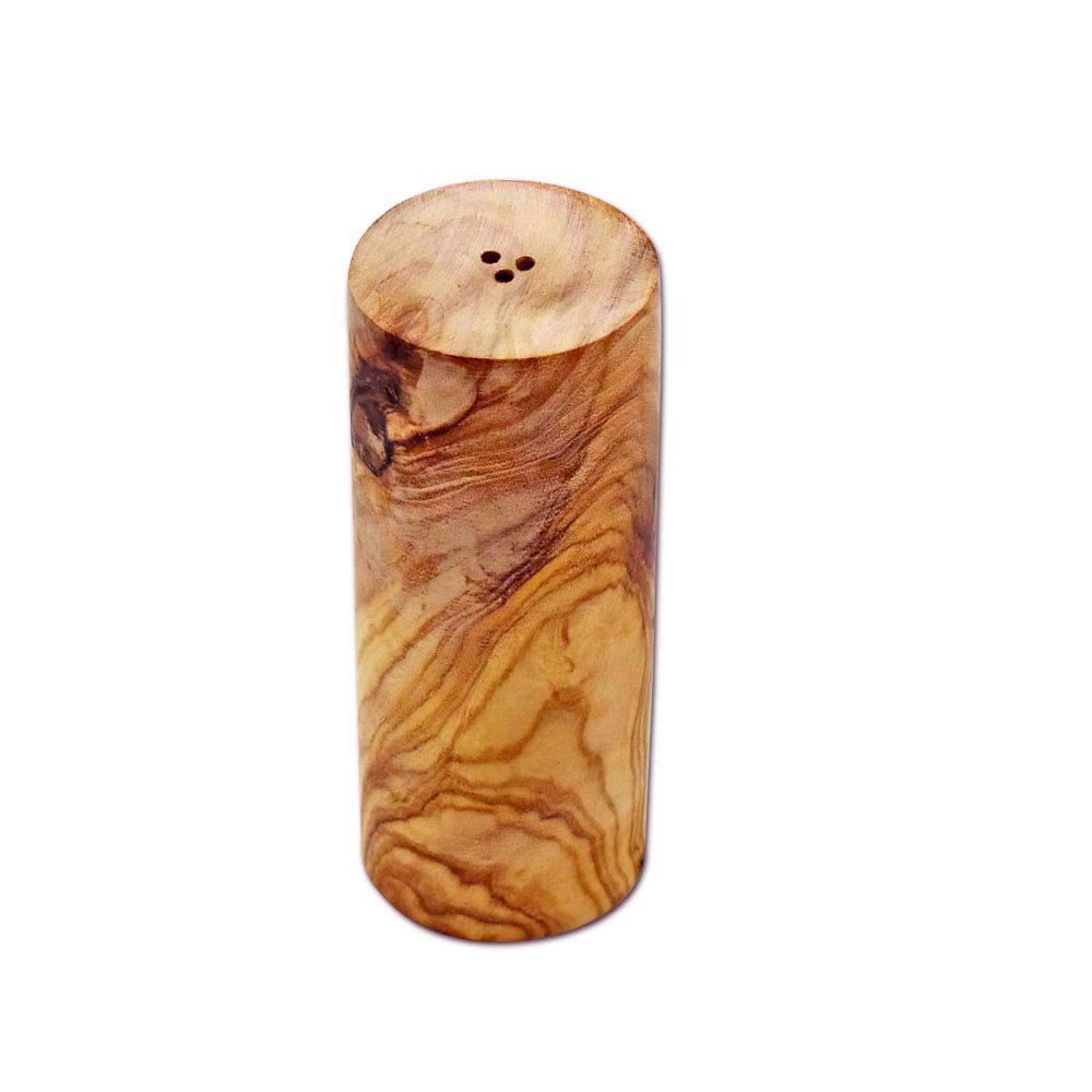 Set of 2 salt and pepper shakers TOWER made of olive wood