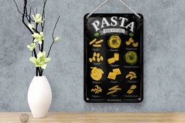 Blechschild Pasta 12x18cm Nudeln what you like Essen Dekoration