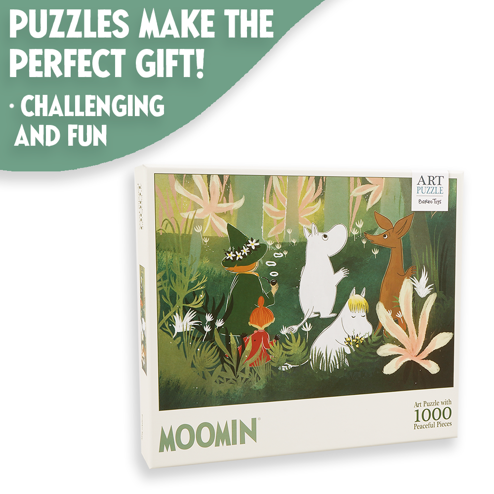 Mumin - Kunstpuslespil - 1000 stk - Grøn