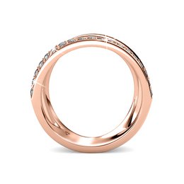 Kris Ring - Rosé Gold und Kristall