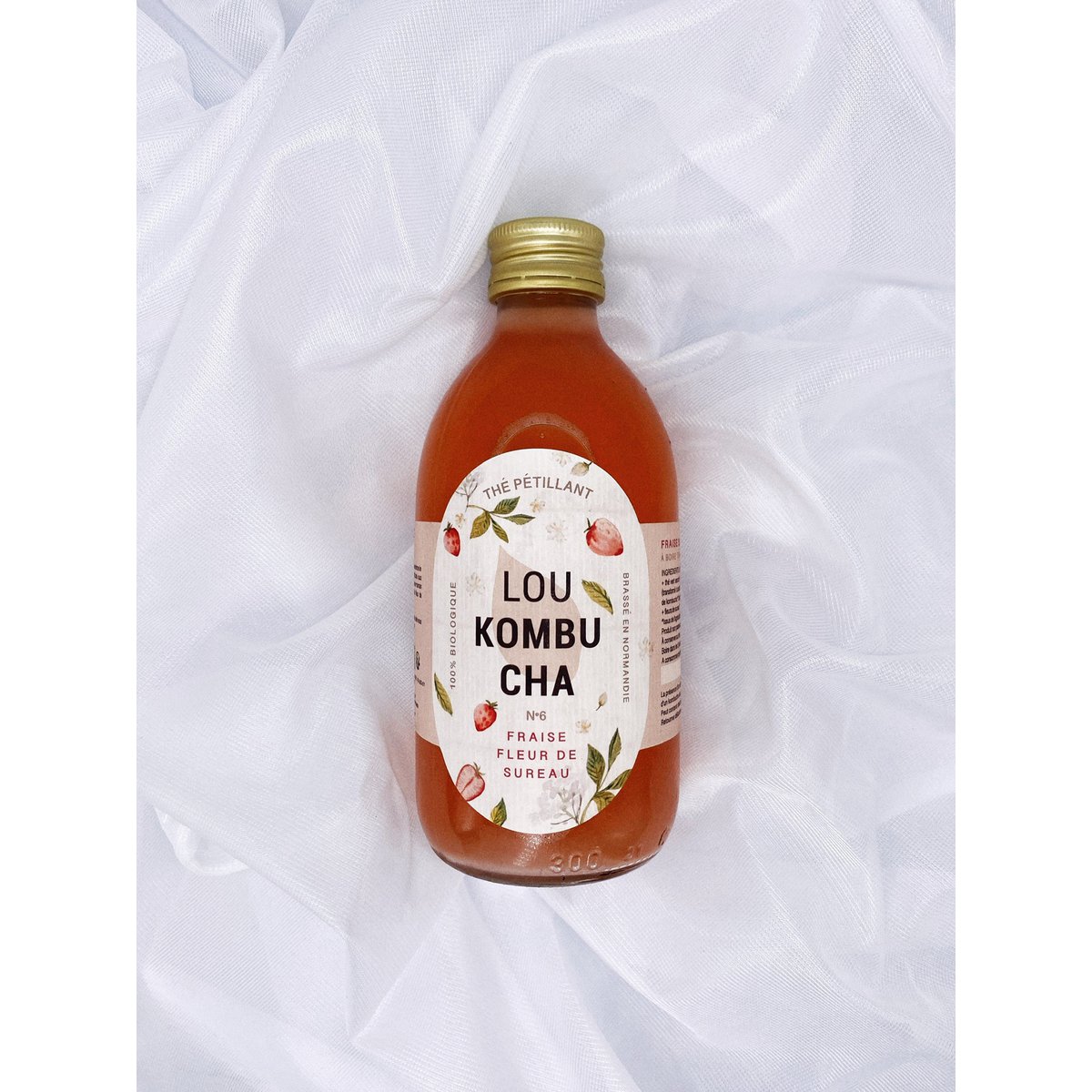 Lou Kombucha Nr. 6 - Erdbeere, Holunderblüte