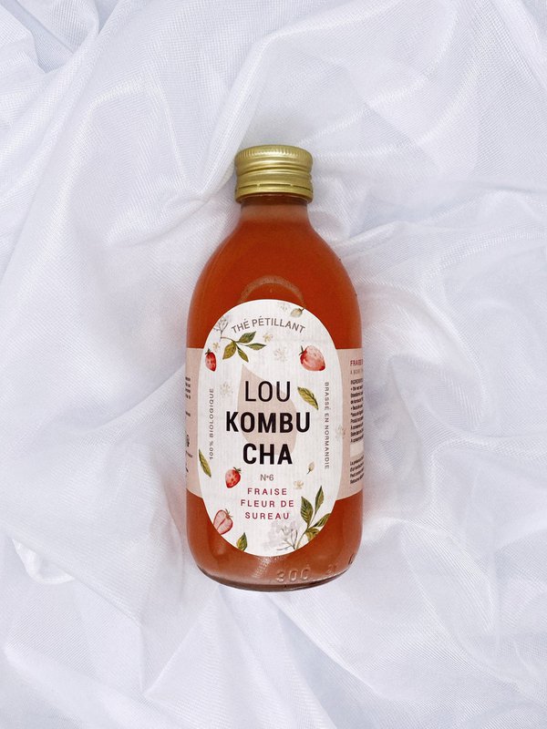 Lou Kombucha n°6 - Strawberry, Elderflower