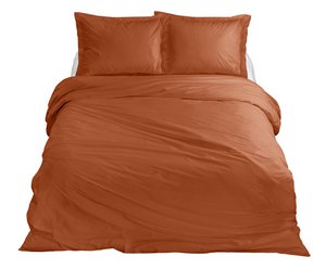 100% Cotton Satin Duvet Cover Set Indian Spice