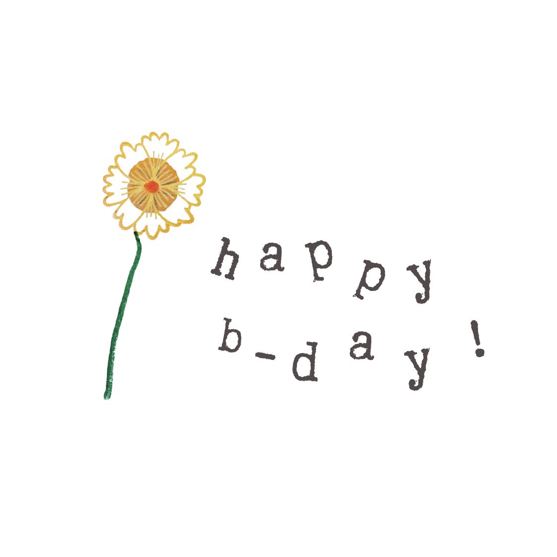 Card Bday Flower