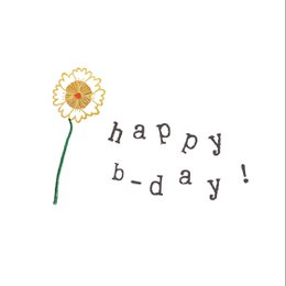 Card Bday Flower