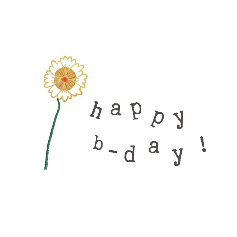 Card Bday Flower