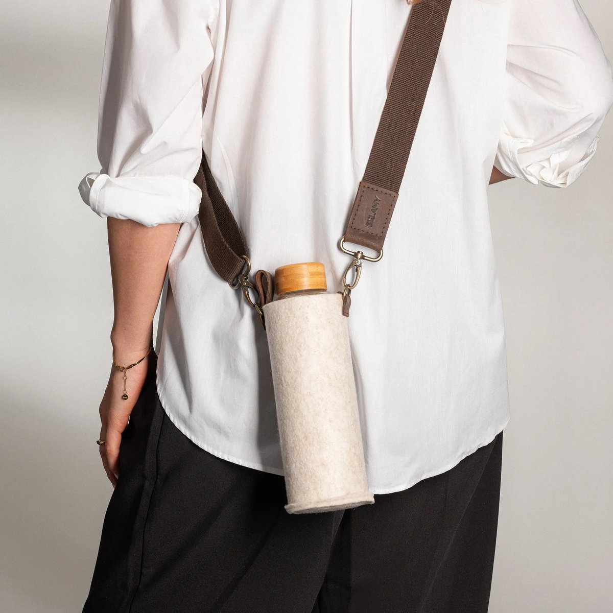 Protective cover made of rPET felt - "Ivory beige" by BELAMY