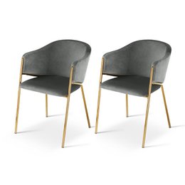 Dalila eetstoelen [set van 2] [Velvet]