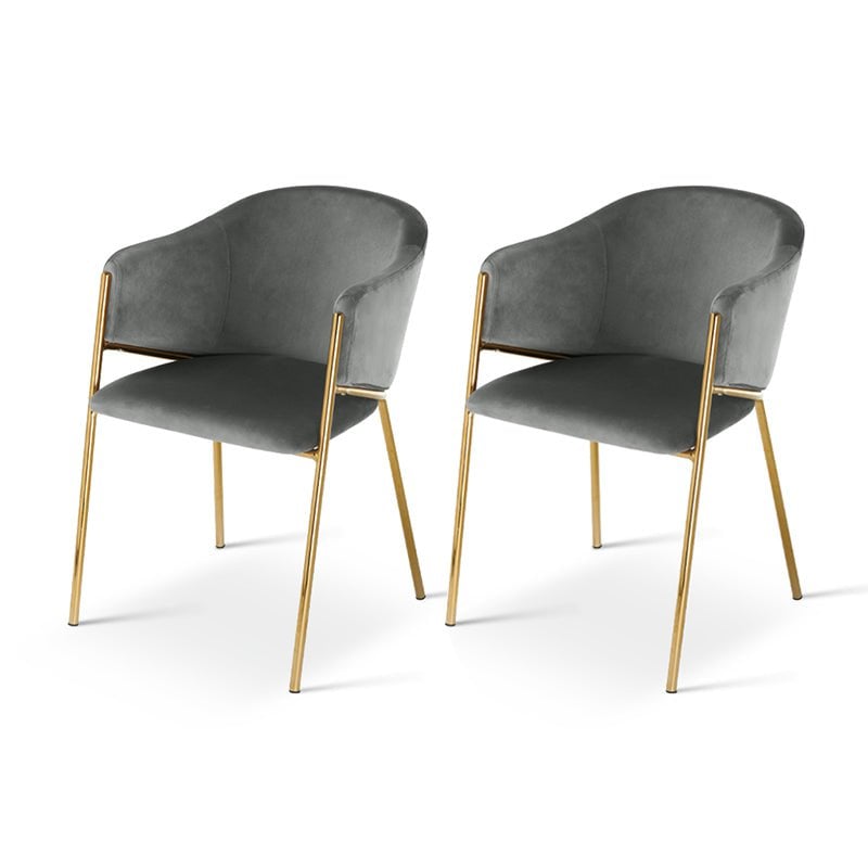 Dalila eetstoelen [set van 2] [Velvet]