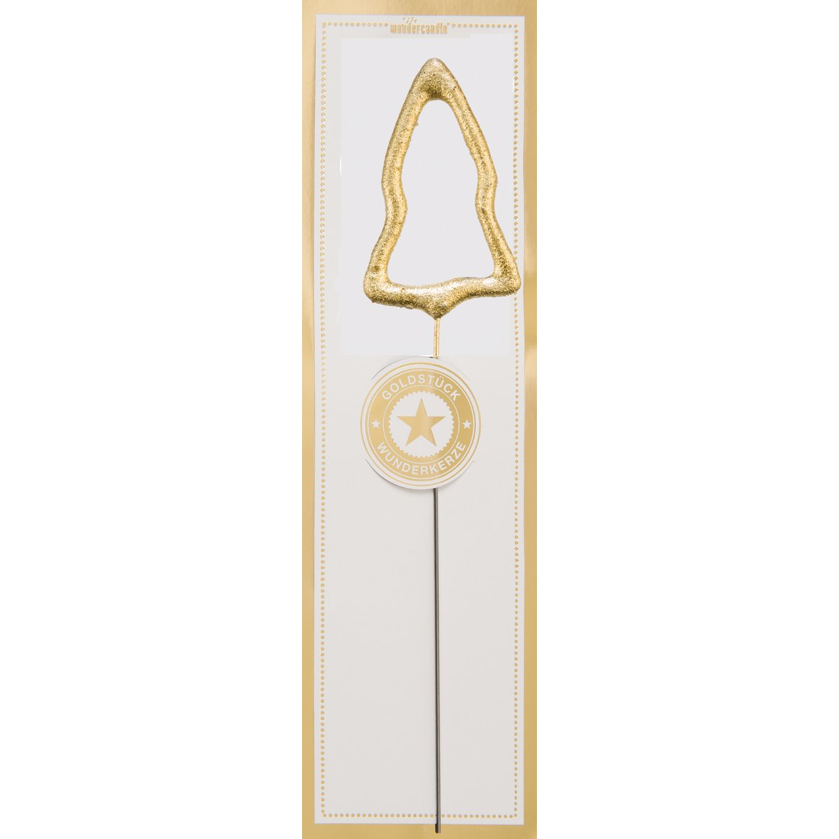 Baum gold Goldstück weiß Wondercandle® classic