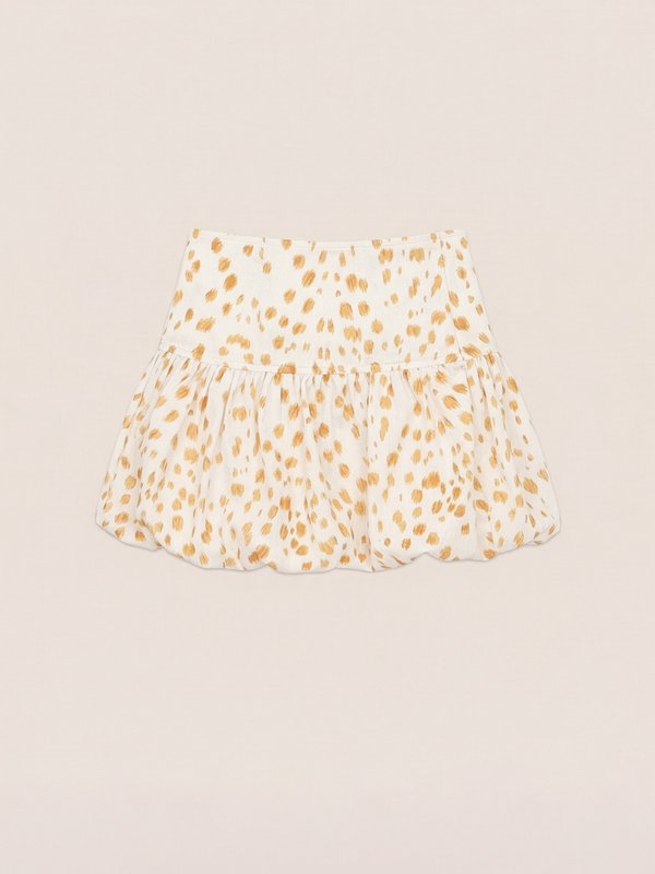Fawn Deer Print ballon mini nederdel