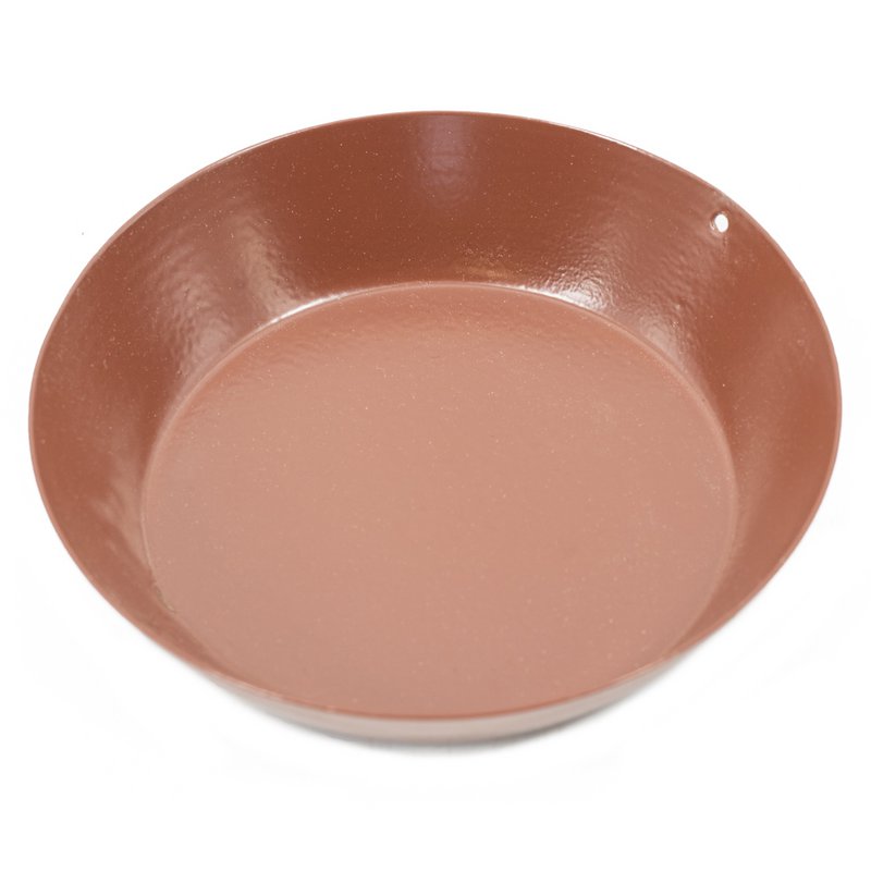 Metal bowl brique