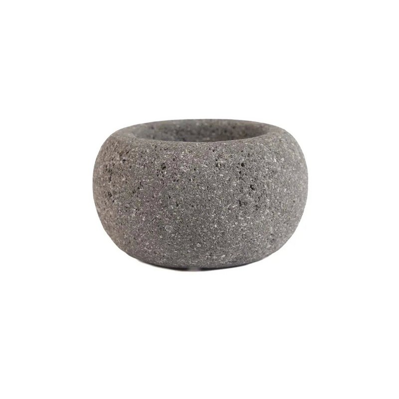 Lava Stone Bowl - Black - XS