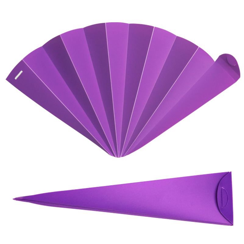 Abanico, abanico, abanico, violeta opaco