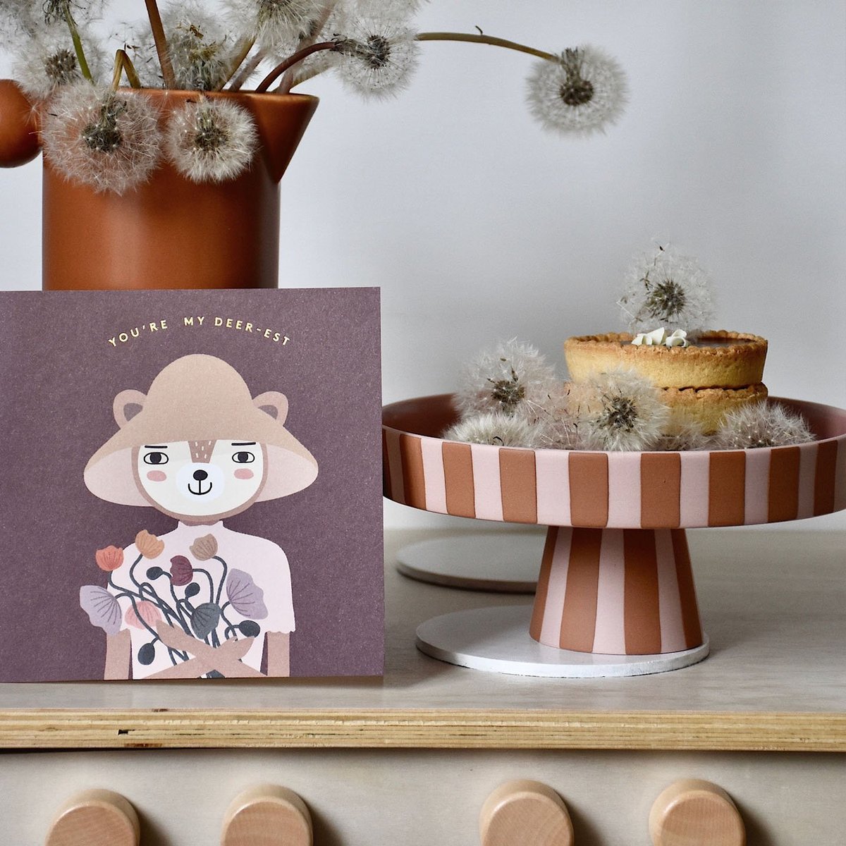 Eres mi ciervo más respetuoso con el medio ambiente Tarjetas de felicitación