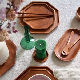 Handmade Tableware - Oval Tray 24x13 cm - Eco-friendly - Khaya Wood