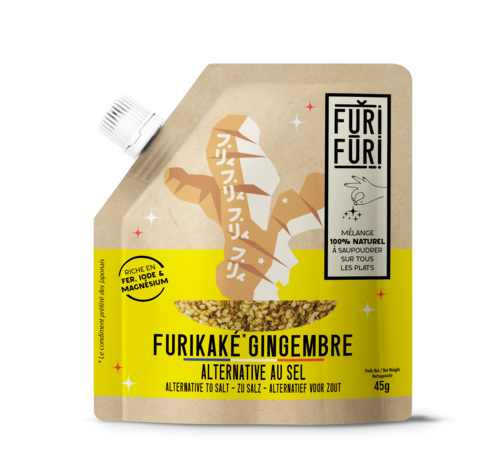Furikake Ginger - Sesam- en zeewierkruiderij - zoutalternatief 45G
