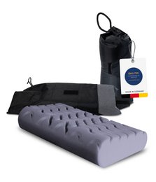GROMOBIL® Reise-Nackenstützkissen TRAVEL – Orthopädisches Kissen: ergonomisch & atmungsaktiv für Hotel, Pension, Ferienwohnung & Camping