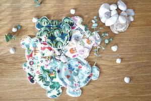 Set van 2 reinigingsdoekjes Panda