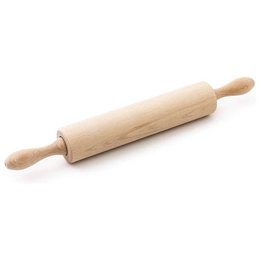 Rouleau à pâtisserie classique en bois professionnel avec centre rotatif (44 x 5,5 cm)